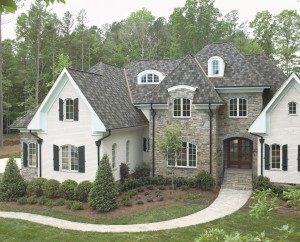 Crown slate shingle roof tiles