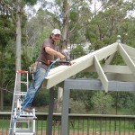 Plywood Cladding Insulated Panels DIY Installation of the plywood cladding shingle system base