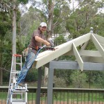 DIY Installation of the plywood cladding shingle system base