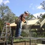 Plywood cladding for our shingle roof